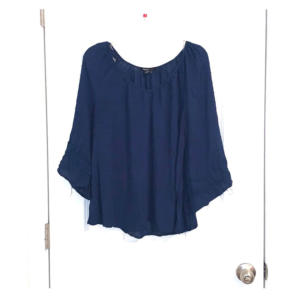 Pok a dot textured blouse